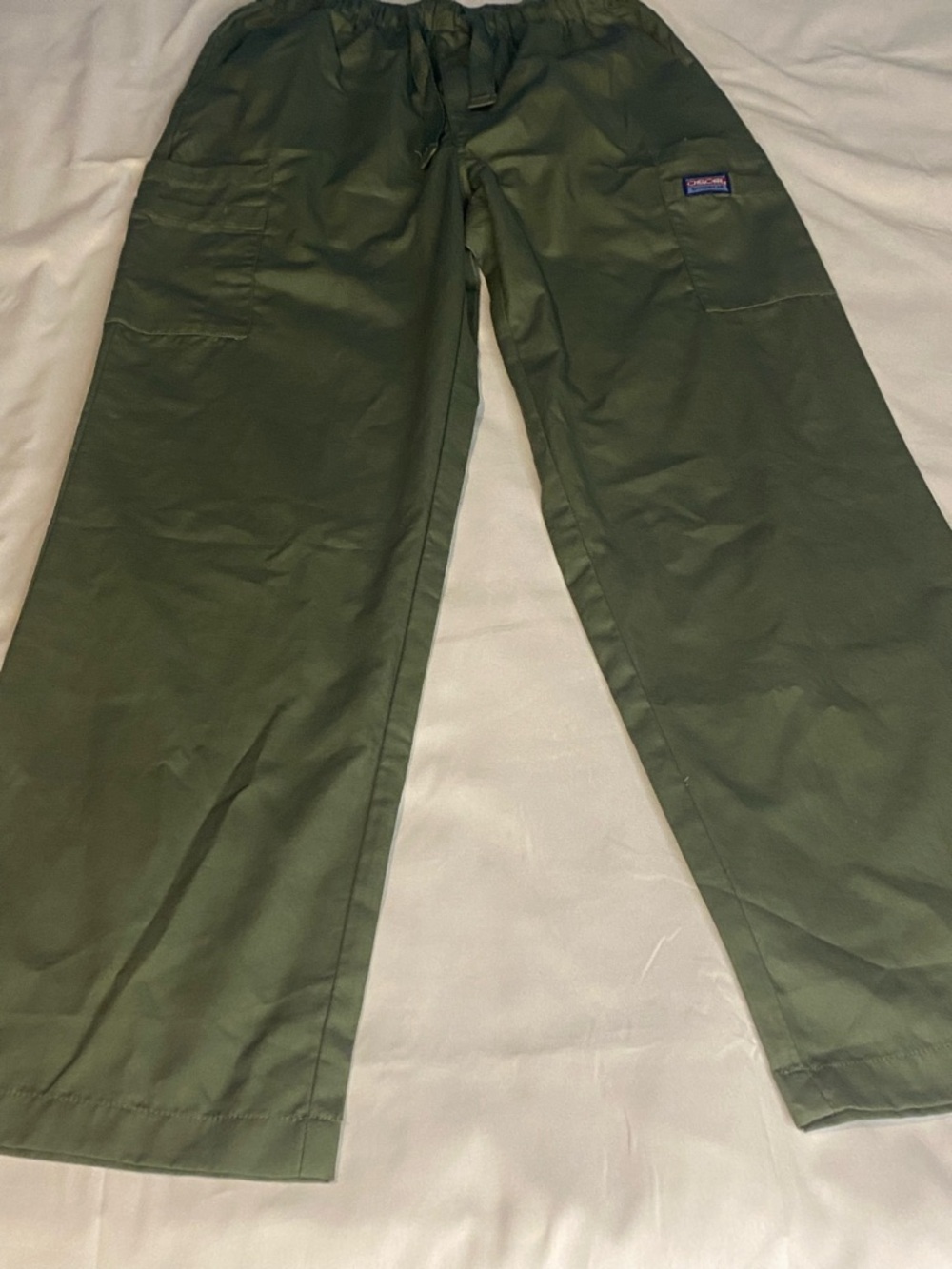 Cherokee Workwear Originals Elastic Waist Cargo Scrub Pant Pants Size Small.